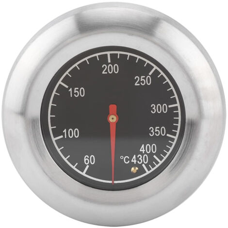 Acier Inoxydable Thermomètre,Métal Thermomètre,Pour Barbecue En Acier Inoxydable Barbecue À Gaz Barbecue,(60°C -430°C)
