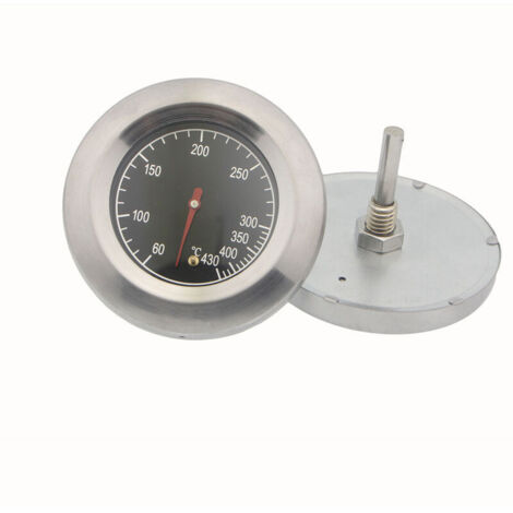 Acier Inoxydable Thermomètre,Métal Thermomètre,Pour Barbecue En Acier Inoxydable Barbecue À Gaz Barbecue,(60°C -430°C)