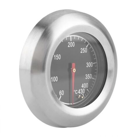(Acier inoxydable)60-430Celsius Acier inoxydable BBQ Thermomètre Barbecue Smoker Grill Température Gauge 112314