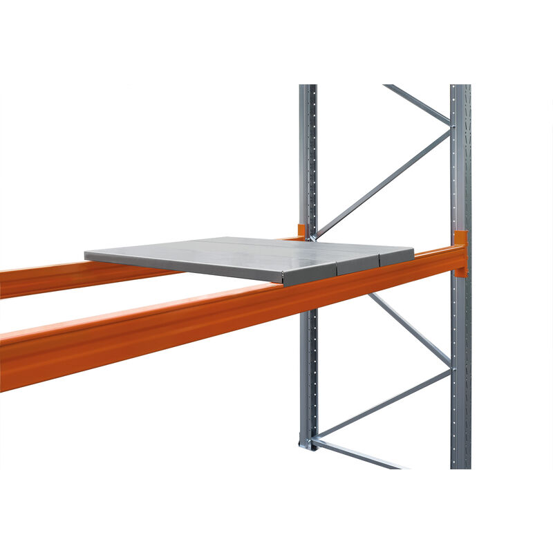 Acier Plancher supplémentaire pour slp étagère à palettes système à visser et à enficher 6 segments LxP 182.5x75cm Galvanisé