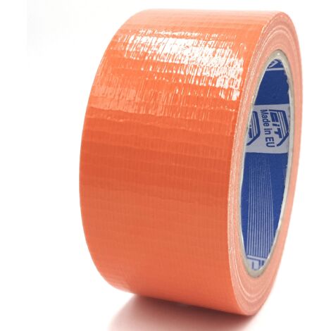 ACIT Nastro Telato Americano, 50 mm x 25 metri, impermeabile, riparazioni e fai da te, isolante, utile per riparazioni generiche, zanzariere, tubi di gomma e plastica (Arancione)