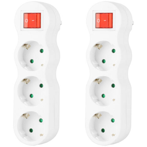 Multiprise ESSENTIELB Silicone Vert 5 X 16A avec interrupteur