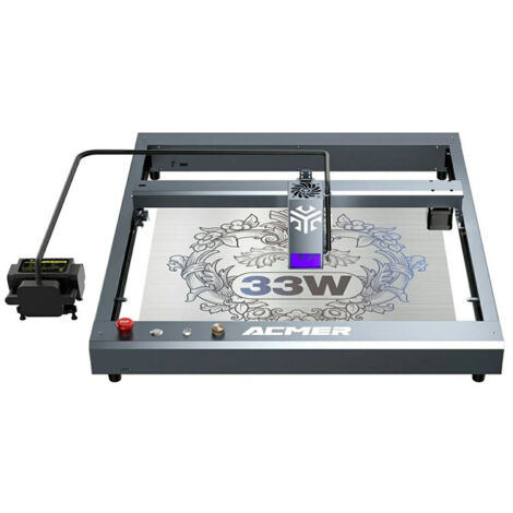 ACMER P2 33W Lasergravierer Maschine Laserschneiden fuer Crafting DIY Holz Metall