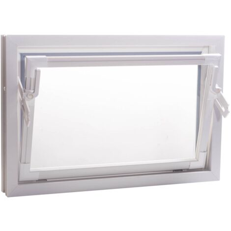 Aco 60cm Nebenraumfenster Kippfenster Einfachglas Fenster Weiss