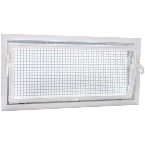 B-Ware ACO 90x60cm Isoglas Fenster Kellerfenster Kippflügel Kippfenster braun