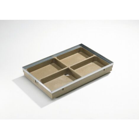 ACO Bodenwanne Vario Polymerbeton 60 x 40 cm inkl. Stahlzarge Schuhabstreifer
