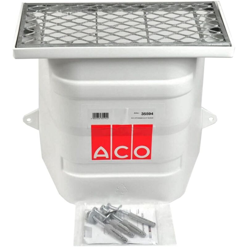 ACO Lüftungsschacht 40x40 ohne Boden Kellerschacht mit Streckmetallrost