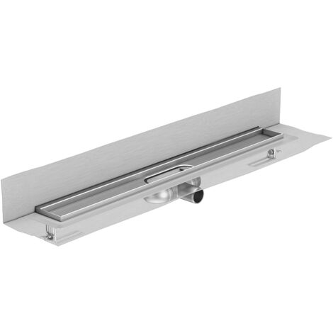 ACO ShowerDrain C, Rinnenkörper, 118,5 cm, Einbauhöhe Oberkante Estrich: 5,7 – 12,8 cm, Aufkantung hinten