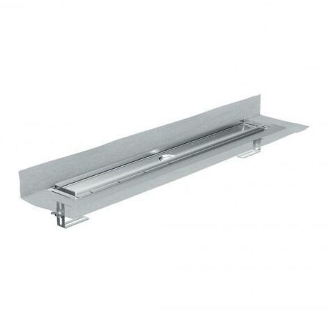 ACO ShowerDrain M+ Duschrinne 800x84mm ohne Ablauf FlvertiEdelstahl inklDichtmanschette, 9010.87.11