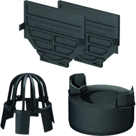 ACO Zubehörset Hexaline 2.0 Anschluss DN 100 schwarz Zubehör Drainage