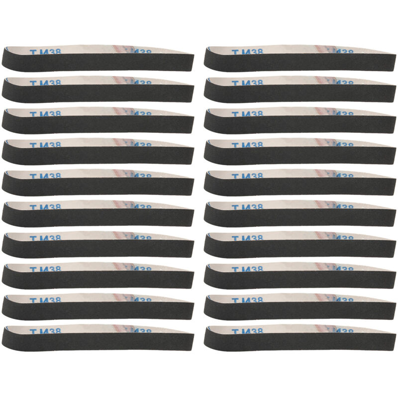 ACOGEDO Bandes Abrasives, 20 Pièces Mini Ponceuse à Bande Ponceuse