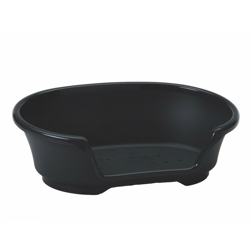 

Acogedora cesta de aire negra. 55 cm. para perro.