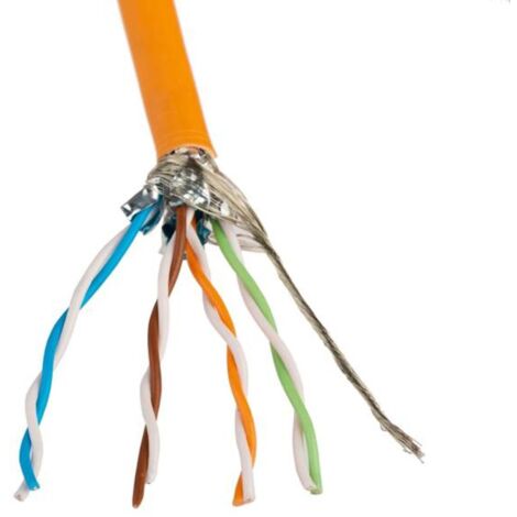 ACOME Installationskabel TN-7000-1 Kat.7 orange 4P S/FTP AWG23 500 Meter