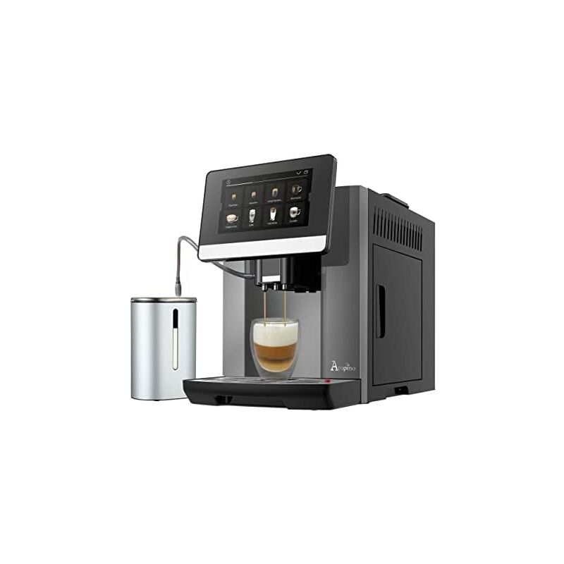 Image of Acopino - Macchina da caffè, macchina da caffè espresso Barletta, ampio display a colori, sistema del latte per un perfetto piacere del caffè
