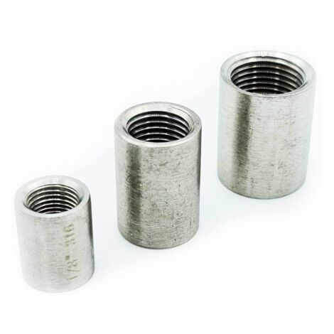 Acoplamiento de rosca hembra de 3/8”, acero inoxidable