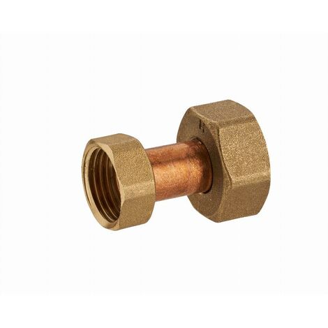 Acoplamiento doble hembra reducido con tuercas libres de latón F1/2' (15x21) NOYON & THIEBAULT - F3/8 (12x17) - 180-1512L1
