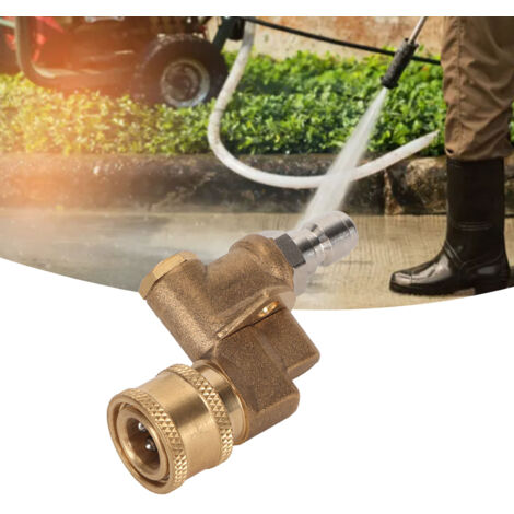 Acoplamiento rápido de 1/4" para hidrolimpiadoras, 4500 psi, 5 ajustes de ángulo, conexión rápida, compatible con equipos de jardinería.