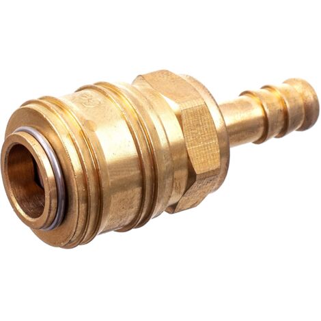 ACOPLAMIENTOS RÁPIDOS NEUMÁTICOS HEMBRA PARA MANGUERA DE 8 MM, TIPO ALEMÁN, LATÓN