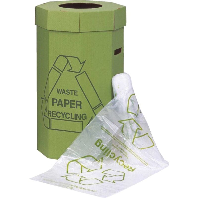 Zoro Select - Acorn Green Bin Liner Clear/Printed, Pack of 50 - Transparent