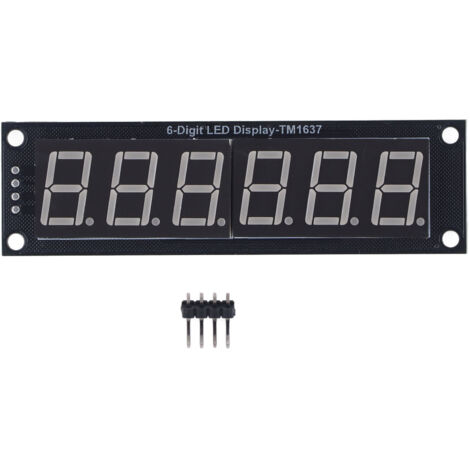 Acouto 0,56 Zoll 6-stellige 7-Segment-LED-Anzeigemodul in Grün mit TM1637-Treiber für elektronische Geräte.