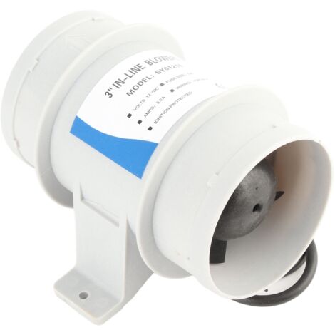 Acouto Bilgenlüfter, 12V 3V 3V Inline-Gebläse mit 5 Flügeln für die Luftzirkulation auf Yachten und Booten.