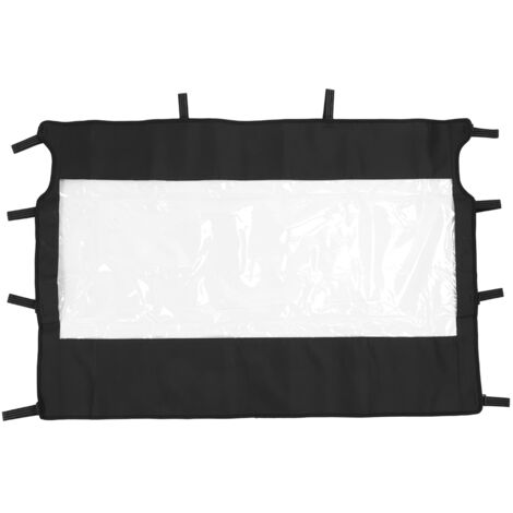 Acouto Écran Arrière UTV PVC Bénéarers Arrière Doux Fenêtre Arrière Claire avec Fermeture éclair pour Rhinocéros 450 660 700 Massimo 500 Axis500 750 Hisun HS 400 500.