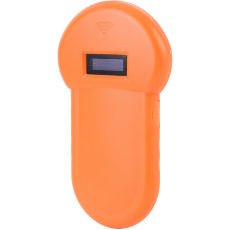 Acouto Haustier-Mikrochip-Scanner, Emid Mikrochip-Lesegerät, 134,2 kHz, 15 Stellen, unterstützt FDXB für Hunde, Katzen, Schweine, Orange