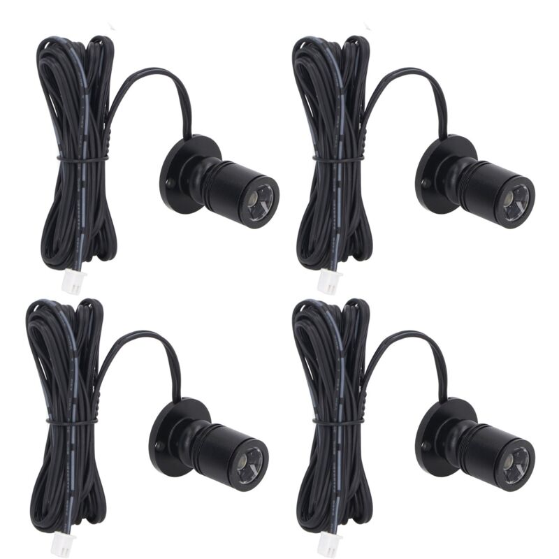 Acouto Projecteurs d'affichage LED 5V, Mini Projecteurs USB à intensité Variable pour Vitrine de Bijoux, Entrée de Poche (lumière blanche 11)