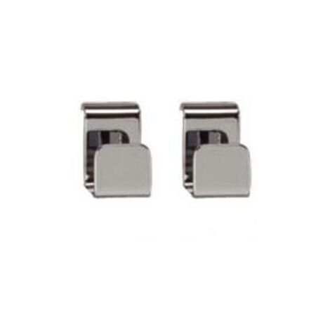 Acova – Patères crochet chromées pour KARENA Spa – Fixation murale – Matériau chrome – Lot de 2 – 480438