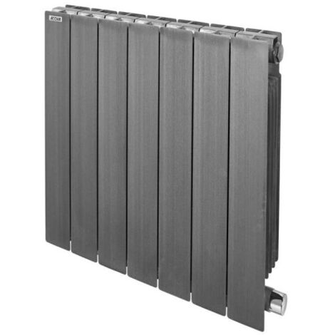 Acova – Radiateur à inertie fluide 500W – Finition Technoline – Fluide ThermoActif en fonte d’aluminium – Saillie 105mm – Fixation rapide en H - TAXT-050-037