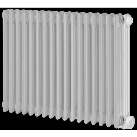 Acova – Radiateur eau chaude en acier horizontal 3 colonnes 743W – Éléments ronds verticaux Ø 25 cm – Fixation rapide – M6C310075