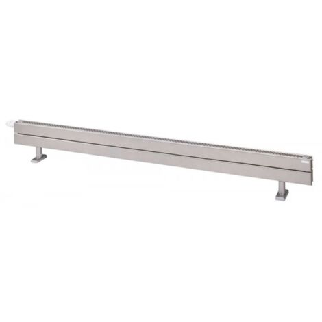 Acova – Radiateur eau chaude en acier plinthe 1345W – Design discret avec grille alvéolée – Pieds réglables 100-150mm – Raccordements multiples