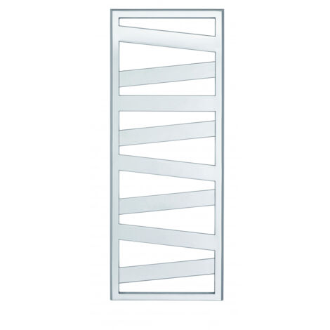 Acova – Sèche-serviette eau chaude chromé 261W – Barres plates en quinconce pour séchage optimal – Installation discrète avec 4 consoles - KZO-100-050