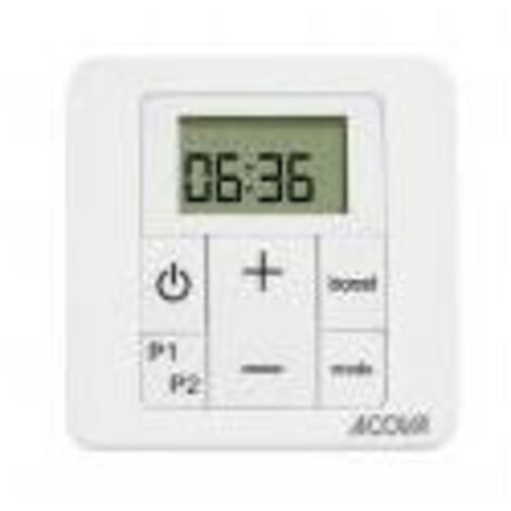 Acova – Sèche-serviette électrique ultra-plat 750W – Épaisseur 16mm – Télécommande radiofréquence – Programmation intégrée – Finition époxy - TGP-190-050