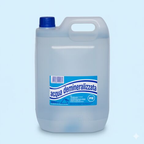 Acqua deionizzata demineralizzata 5 litri per uso tecnico ferri da stiro batterie pilivapor inodore 509245