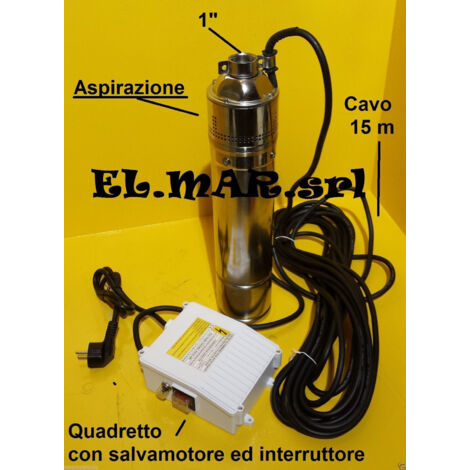 ACQUA150 INOX Elettropompa Sommersa HP 1,5 Pompa Monofase Pozzo
