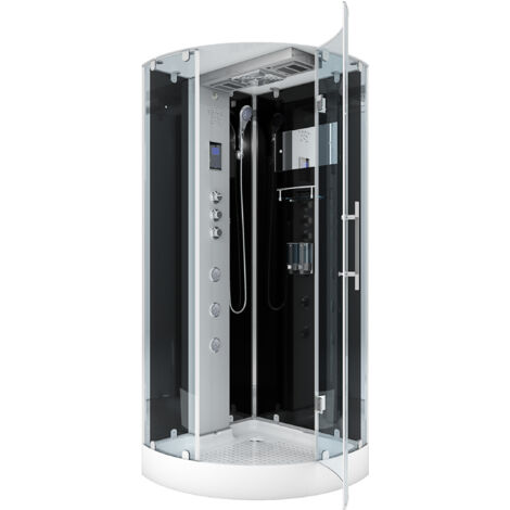 AcquaVapore D37-13R3-EC Dusche Dampfdusche Duschtempel Duschkabine -Th. 90x90 MIT 2K Scheiben Versiegelung