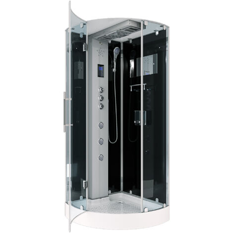 AcquaVapore D37-23L3 Dusche Dampfdusche Duschtempel Duschkabine -Th. 100x100 OHNE 2K Scheiben Versiegelung