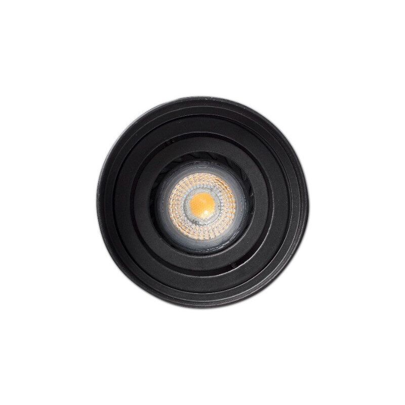 Image of ACRE Empotrable de techo orientable negro redondo 2 luces