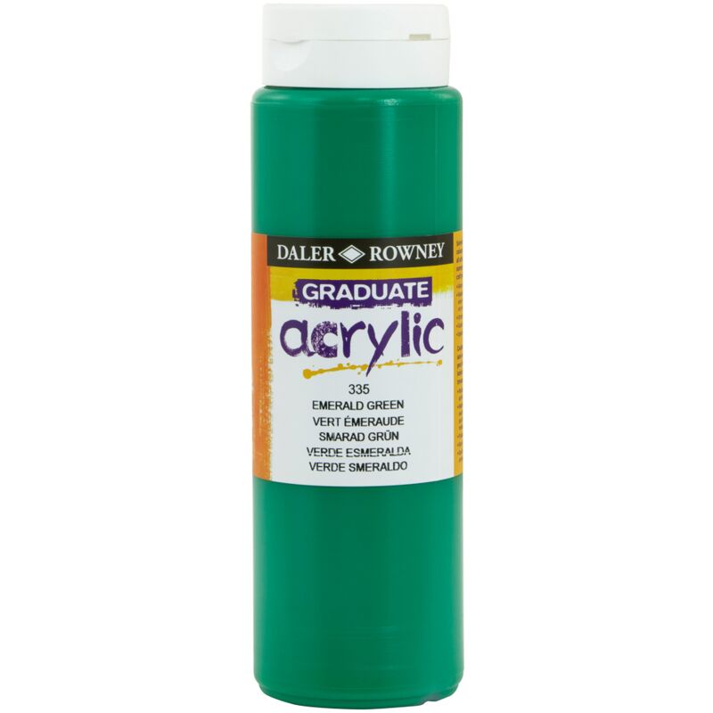 

Pintura Acrilica Graduate Daler Rowny 500 Ml | Color: 335 Emerald Green / Verde Esmeralda - 335 Emerald Green / Verde Esmeralda