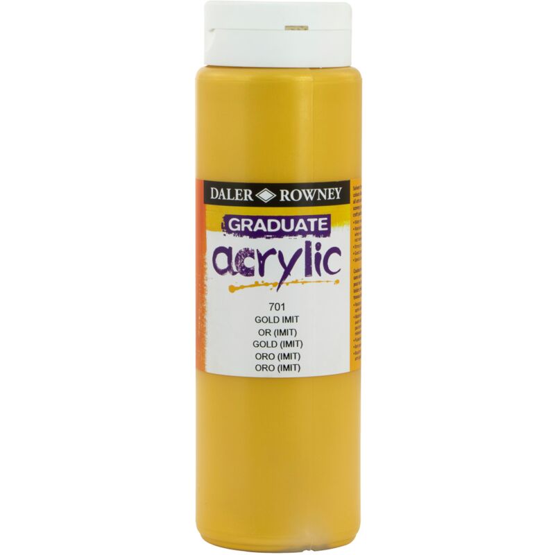 

Pintura Acrilica Graduate Daler Rowny 500 Ml | Color: 701 Gold Imit / Imitación Oro - 701 Gold Imit / Imitación Oro