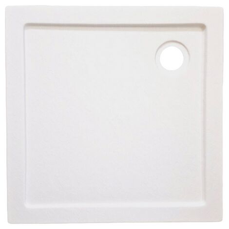 SANOTECHNIK Acryl Brausetasse Duschwanne Stone White 80 x 80 cm