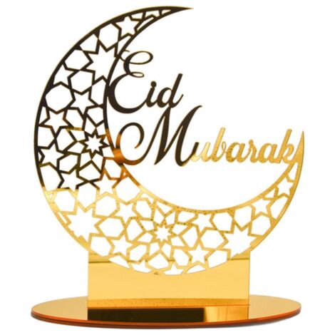 Acryl-Eid-Mubarak-Ornament – Ramadan-Dekoration für Zuhause, Geschenk zum muslimischen Feiertag
