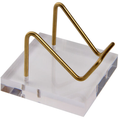 Acryl-Präsentationsständer mit Metallarm – Miniatur-Tischpräsentationsständer für Sammlerstücke