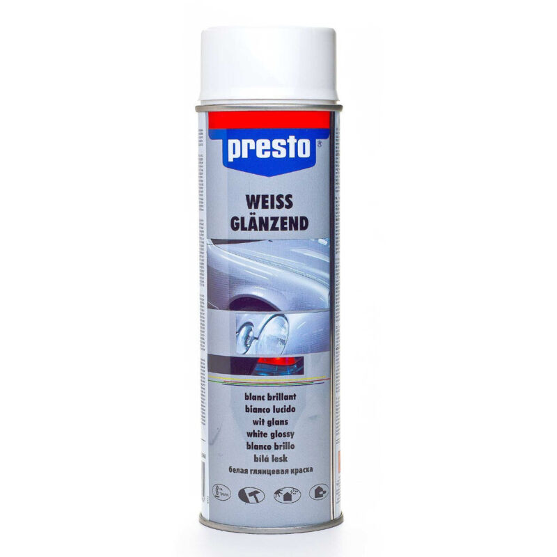 Bricoline Acryl-sprühfarbe Weiß Glänzend 500ml Presto