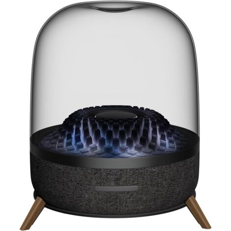 Acryl-Tischlautsprecherhalterung, passend für Harman Kardon Aura Studio 3, Aura Studio 4 und Soundsticks 4 Bluetooth-Lautsprecher (Schwarz, JJ-9301-B-0), 1 Stück