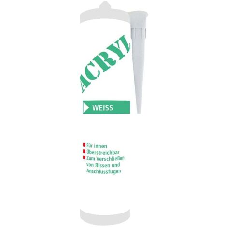 Acryl weiss 310 ml Innen Abdichten Fugen Dichtmasse Dichtstoff