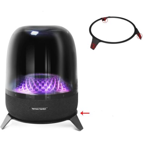 Acrylic Table Speaker Holder Suitable For Harman Kardon Aura Studio 3, Aura Studio 4, Soundsticks 4 Bluetooth Speakers (Black, Yt-02) 1-Pcs
