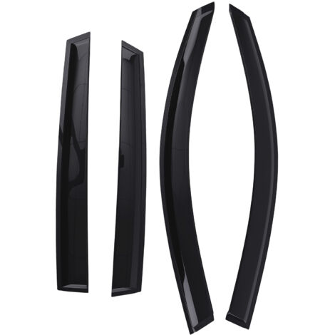 Acrylic Window Visors for Audi Q5 MK1 2008-2016 Outside Mount Black Tinted 4pcs
