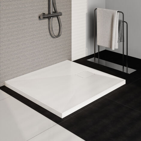 Acrylique Receveur de douche blanc 90x80 cm, receveur de douche rectangulaire sans bouchon de vidange - 3 tailles - 90x80 cm / 100x80 cm / 120x80 cm